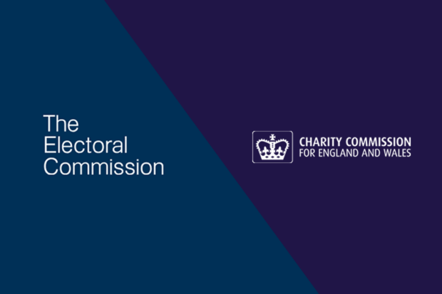 The Electoral Commission and The Charity Commission logos.